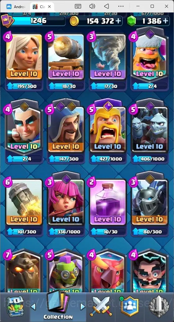 Clash Royale Accounts Mobile |KTL 15|Trophy 7874|Card 117/121|3 Hero Car image 12