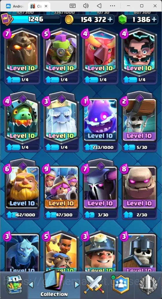 Clash Royale Accounts Mobile |KTL 15|Trophy 7874|Card 117/121|3 Hero Car image 13