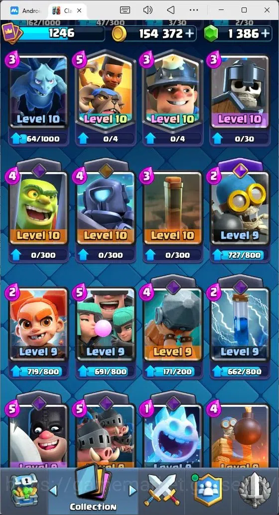 Clash Royale Accounts Mobile |KTL 15|Trophy 7874|Card 117/121|3 Hero Car image 14