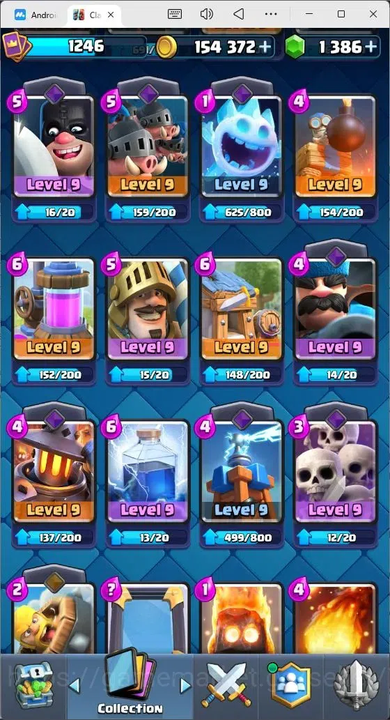 Clash Royale Accounts Mobile |KTL 15|Trophy 7874|Card 117/121|3 Hero Car image 15