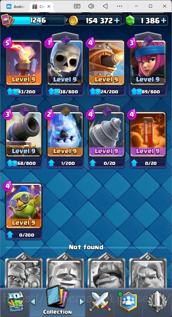Clash Royale Accounts Mobile |KTL 15|Trophy 7874|Card 117/121|3 Hero Car image 17