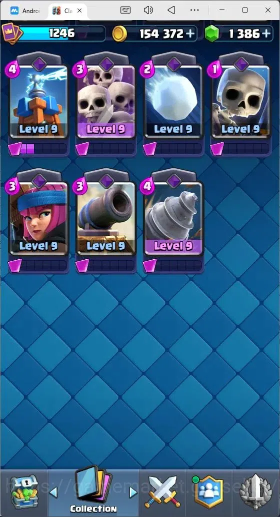Clash Royale Accounts Mobile |KTL 15|Trophy 7874|Card 117/121|3 Hero Car image 7