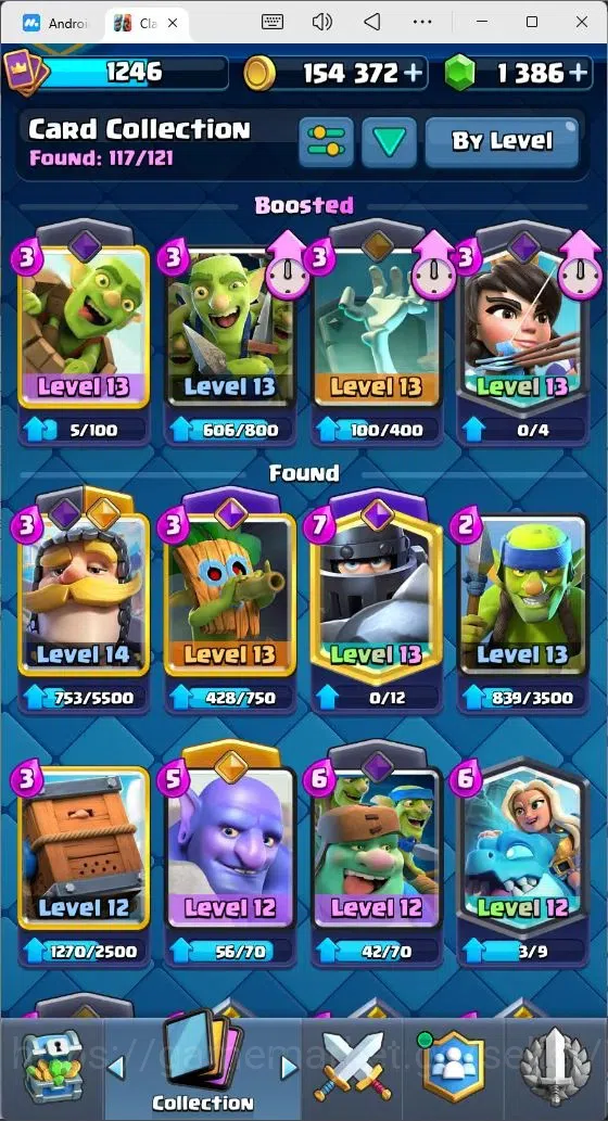 Clash Royale Accounts Mobile |KTL 15|Trophy 7874|Card 117/121|3 Hero Car image 8