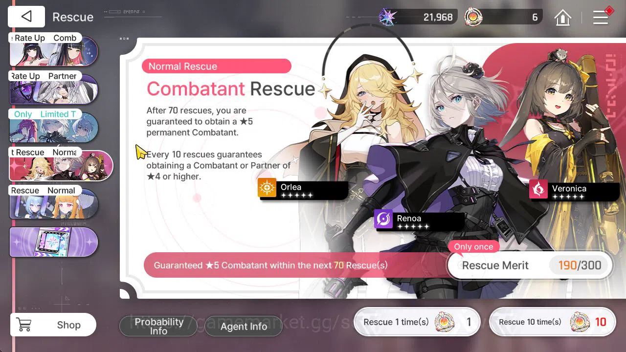 Chaos Zero Nightmare Accounts GLOBAL Lv48|21K Crystal+1 Omega Code+70 SA Anchor|4 SSR [Yuki,Renoa,Kayron,Rin]+7 11