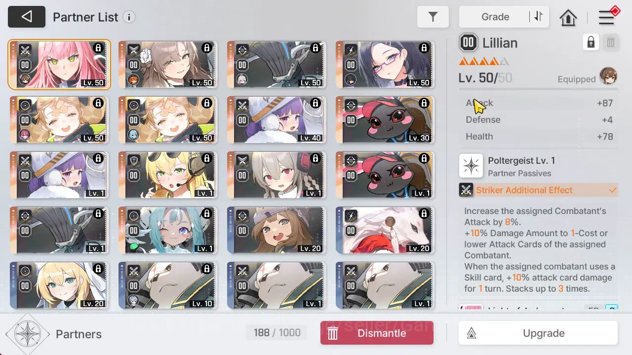 Chaos Zero Nightmare Accounts GLOBAL Lv48|21K Crystal+1 Omega Code+70 SA Anchor|4 SSR [Yuki,Renoa,Kayron,Rin]+7 5