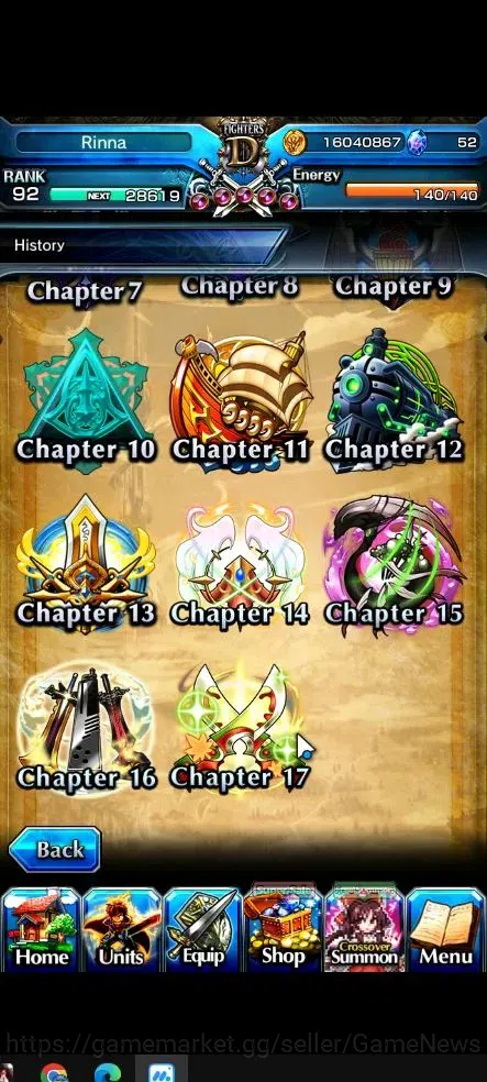 Grand Summoners Accounts Global|Rank 92|28 Ascend+9 TW|(Roy,Shadow,DL Rimur image 10