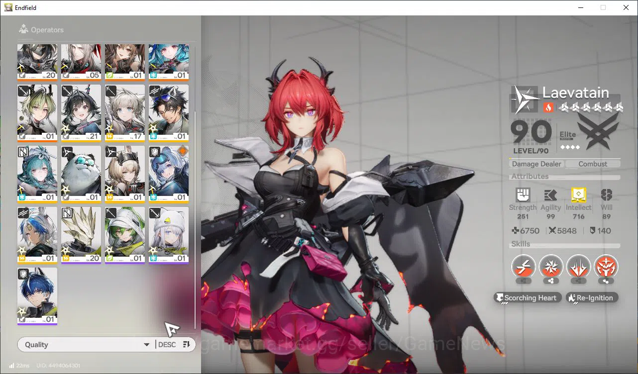 Arknights: Endfield Accounts Asia Lv54|6SSR[LaevaP3+Sign,Gilberta,(Ardelia,Last image 2