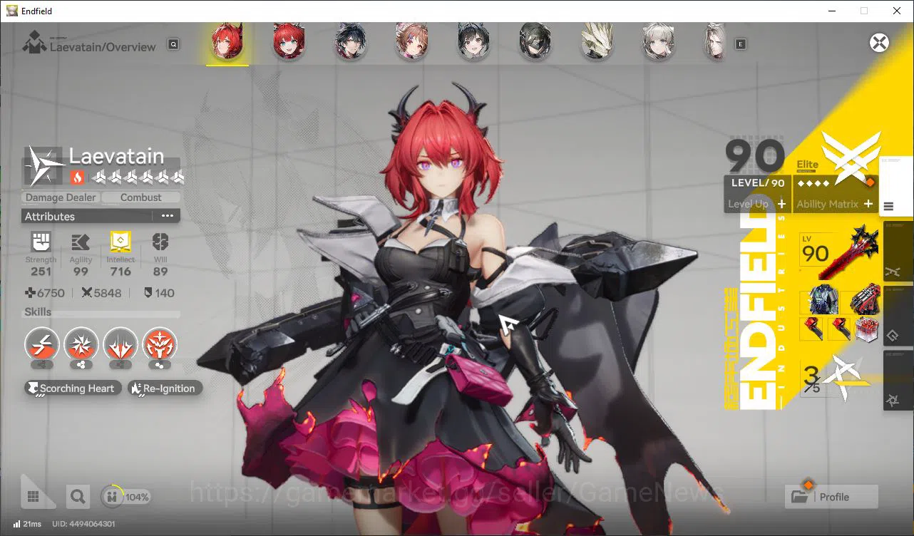 Arknights: Endfield Accounts Asia Lv54|6SSR[LaevaP3+Sign,Gilberta,(Ardelia,Last image 3