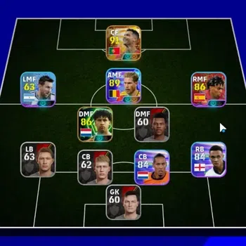 eFootball Accounts Legends & Iconic Players Android|Big Time Cristiano Ronaldo|Show Time Kevin De Bruyne,Lionel Messi,Lamine