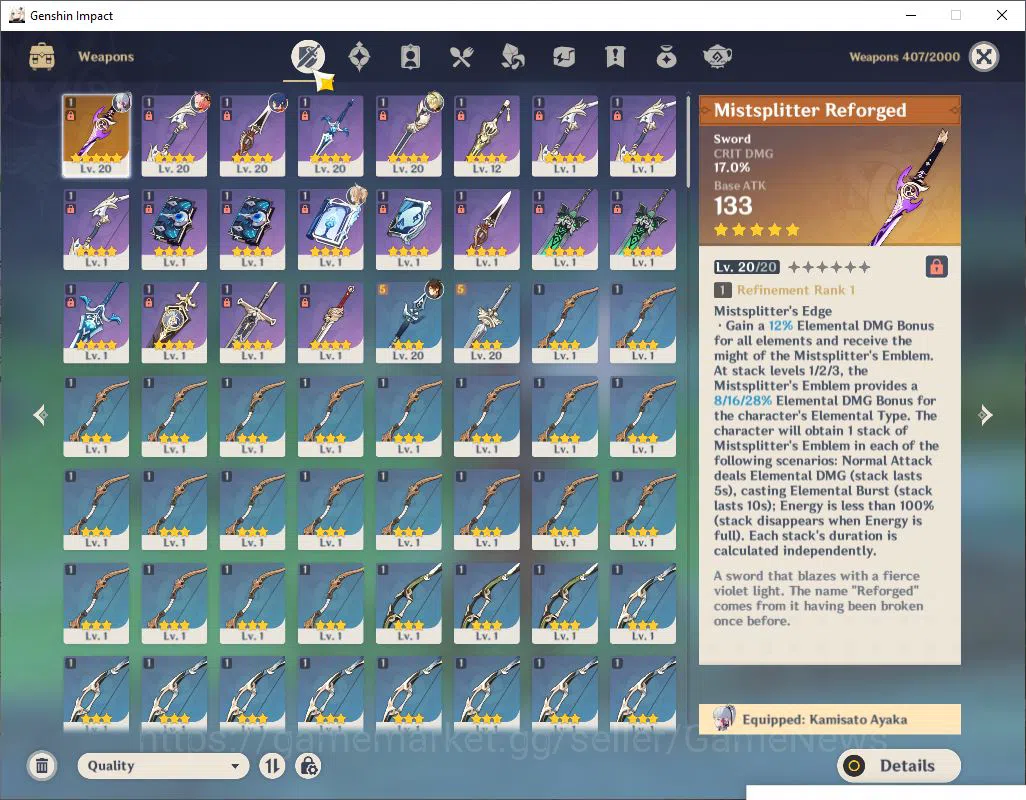 Genshin Impact Accounts Asia|AR 22|2 Limited +1(*5Weapon)|[Ayaka,Zhongli], image 4