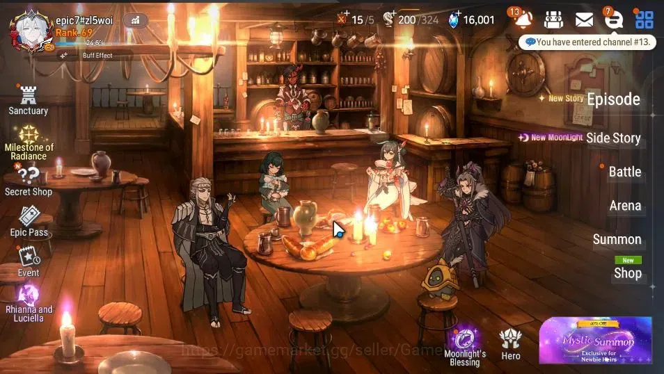 Epic Seven Accounts GLOBAL UnVerif|NewEra|16 ML(SNYulha,Salome,NMLuna, image 1