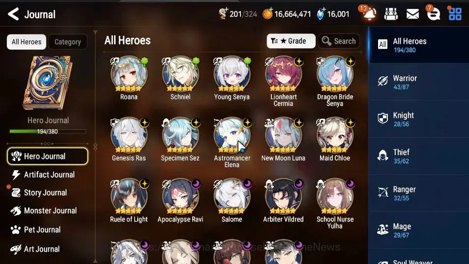 Epic Seven Accounts GLOBAL UnVerif|NewEra|16 ML(SNYulha,Salome,NMLuna, image 10