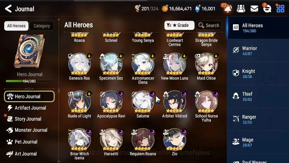 Epic Seven Accounts GLOBAL UnVerif|NewEra|16 ML(SNYulha,Salome,NMLuna, image 11