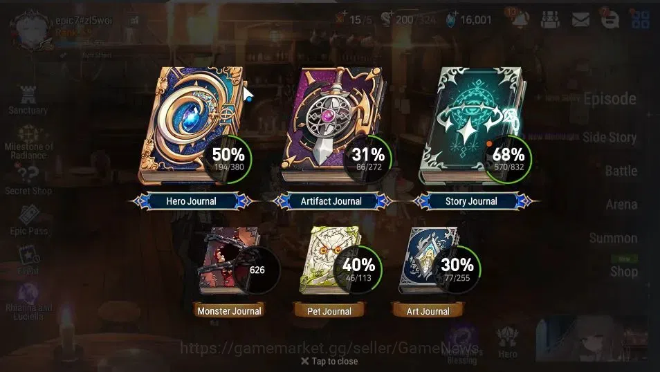 Epic Seven Accounts GLOBAL UnVerif|NewEra|16 ML(SNYulha,Salome,NMLuna, image 3