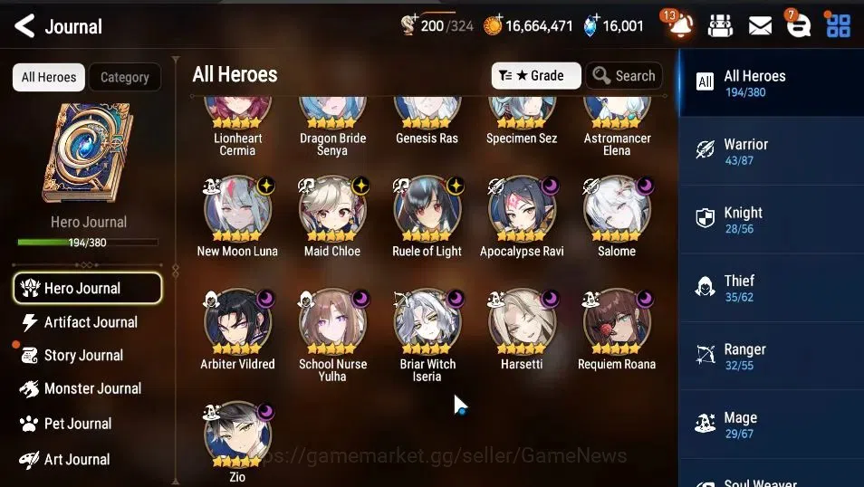 Epic Seven Accounts GLOBAL UnVerif|NewEra|16 ML(SNYulha,Salome,NMLuna, image 5