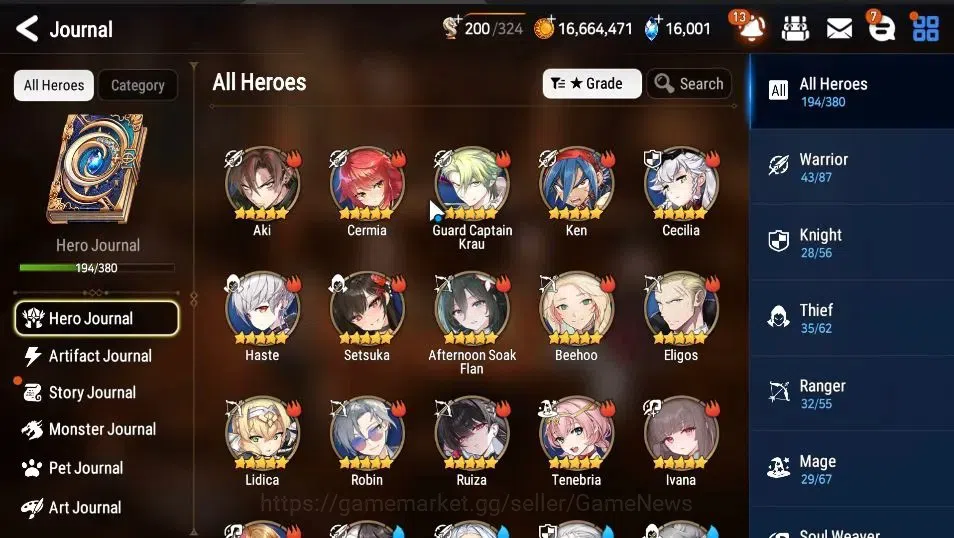 Epic Seven Accounts GLOBAL UnVerif|NewEra|16 ML(SNYulha,Salome,NMLuna, image 6