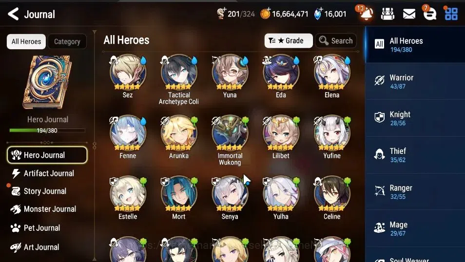 Epic Seven Accounts GLOBAL UnVerif|NewEra|16 ML(SNYulha,Salome,NMLuna, image 8