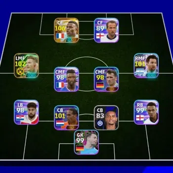 eFootball Accounts High-End Mobile|PW 2865|Big Time Mbappe, Epic Reus, Highlight Messi|Konami ID|Check SS (EFB724Z)