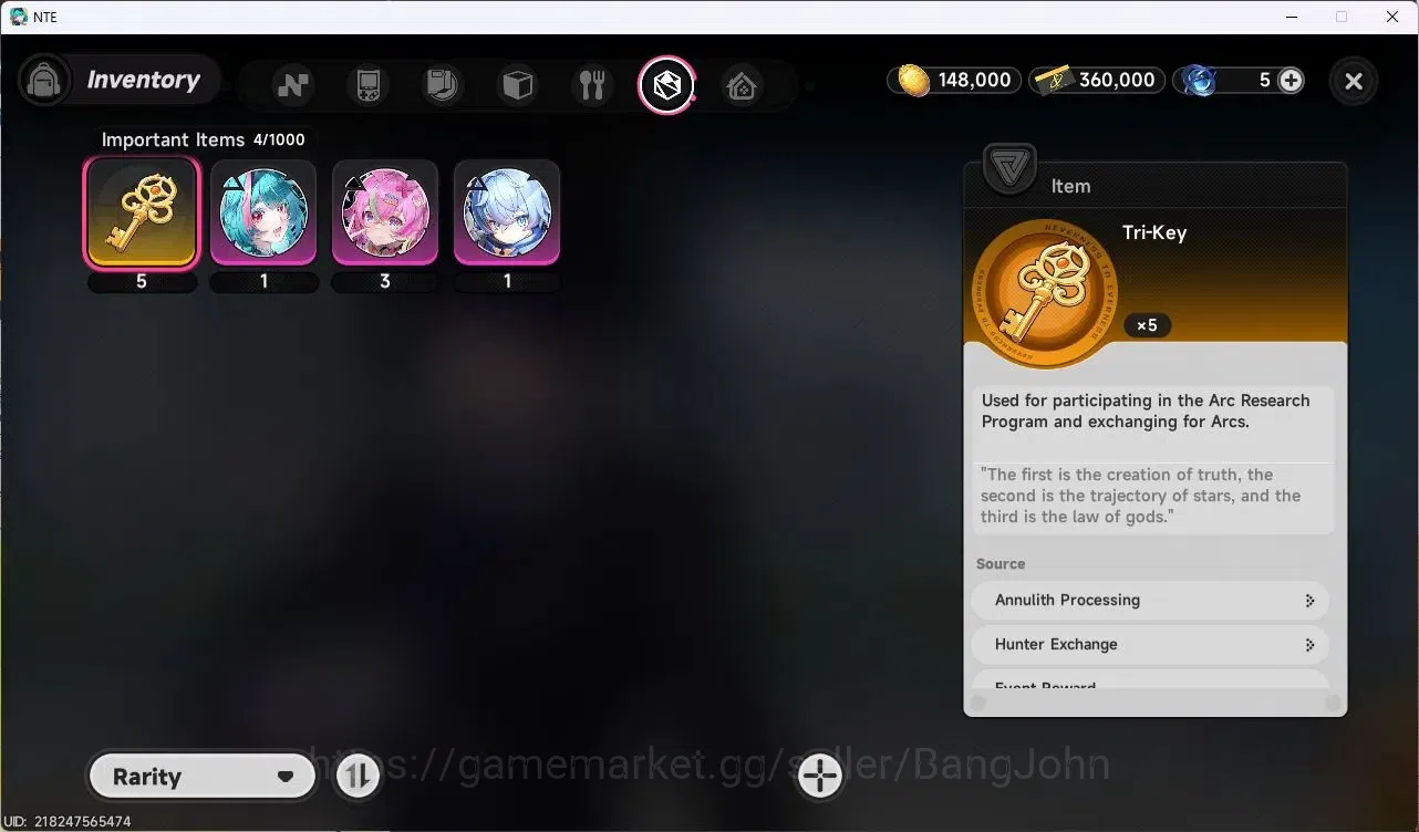 Neverness to Everness Accounts SEA | Starter Lv 3 | 3 S-Class (Hitori+Sign),Sakir image 12