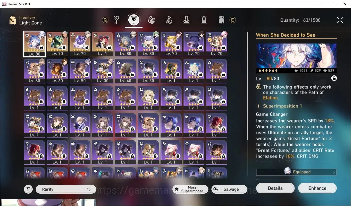 Honkai Star Rail Accounts Others ASIA|26x Premium Characters incl Acheron, Seele, Ruan Mei, Blade, Luocha 14