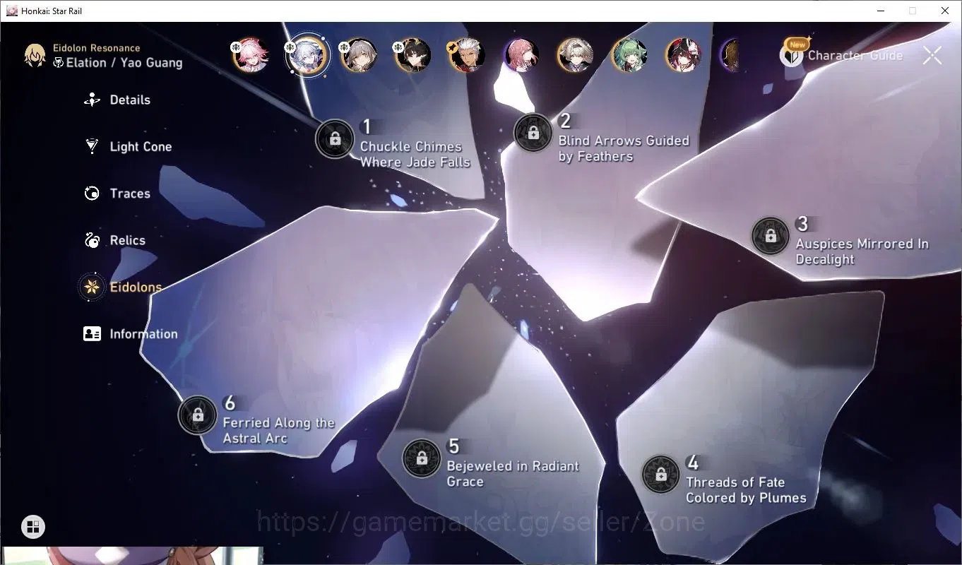 Honkai Star Rail Accounts Others ASIA|26x Premium Characters incl Acheron, Seele, Ruan Mei, Blade, Luocha 6