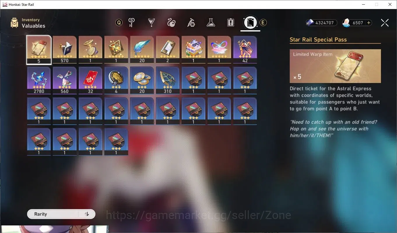 Honkai Star Rail Accounts Others ASIA|26x Premium Characters incl Acheron, Seele, Ruan Mei, Blade, Luocha 9