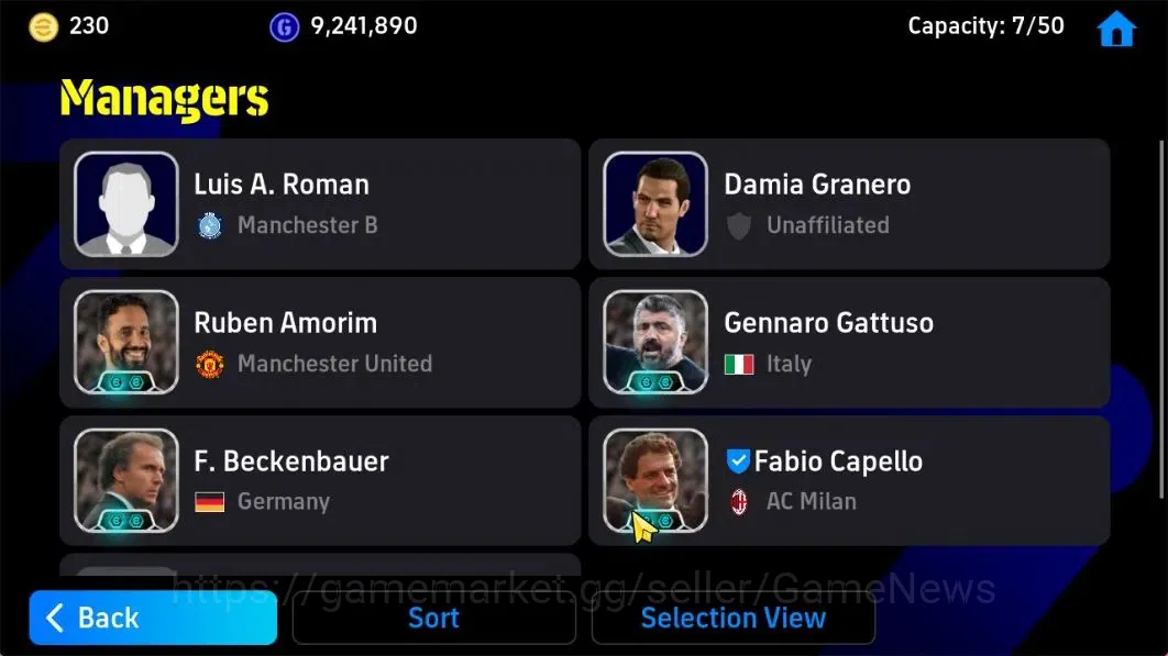 eFootball Accounts Android|Fabio Carnavaro,Gabriel Batistuta,Oliver K image 4