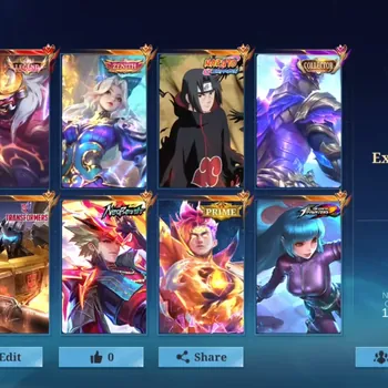 Mobile Legends: Bang Bang Accounts Collector Hero 133|Skin 409|421 Dm +Wdp 12d|Legend Franco|Zenith Selena,Neobeast