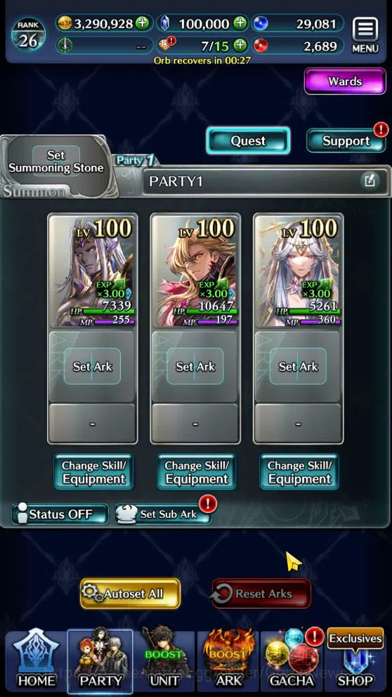 Last Cloudia Accounts GLOBAL Rank26| 100k Crystal|Telestio God of ruin,  image 2