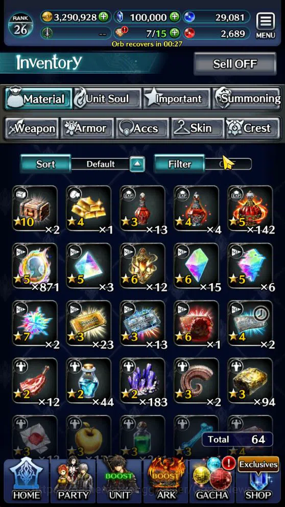 Last Cloudia Accounts GLOBAL Rank26| 100k Crystal|Telestio God of ruin,  image 4