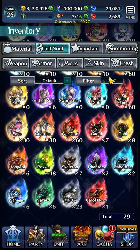 Last Cloudia Accounts GLOBAL Rank26| 100k Crystal|Telestio God of ruin,  image 6