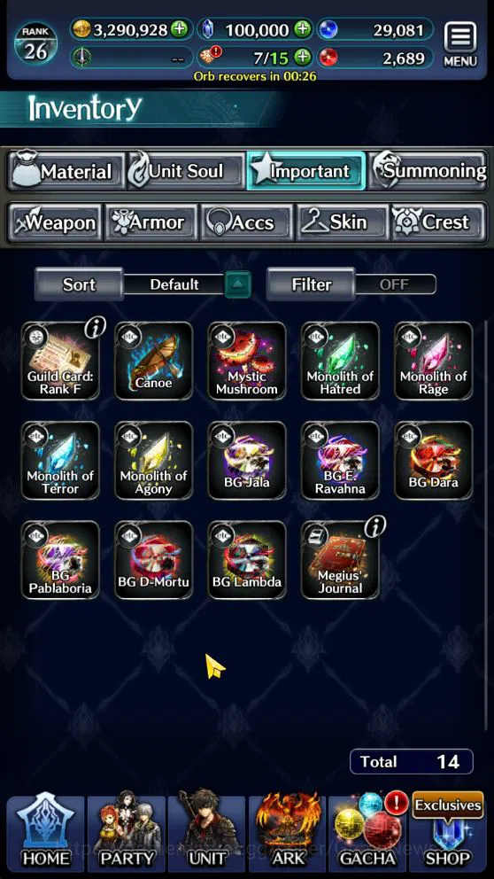 Last Cloudia Accounts GLOBAL Rank26| 100k Crystal|Telestio God of ruin,  image 7