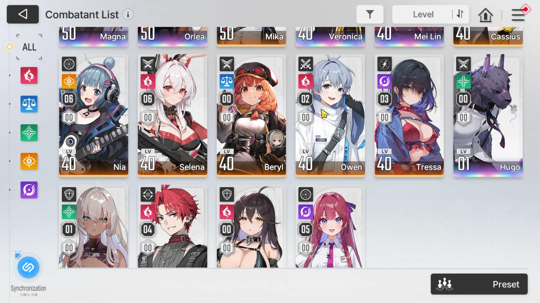 Chaos Zero Nightmare Accounts ASIA | Lvl 53 | Heidemarie, Veronica, Cassius, Hug image 7