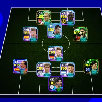 eFootball Accounts Legends & Iconic Players EFOOTBALL 2026 | D BERGKAMP, ST CUCURELA NEW,S GERARD, GURAISY,NEYMAR JR, 3