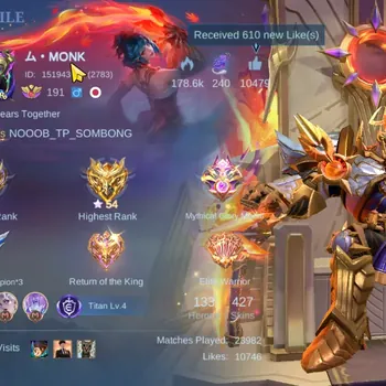 Mobile Legends: Bang Bang Accounts Collector Hero 133|Skin 427|Johnson Legend|Naruto [Julian,Kalea],PRIME