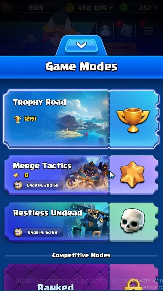 Clash Royale Accounts Lv 1565|Trophy 12151|KTL 15|Limited Skin|Card 121| image 2