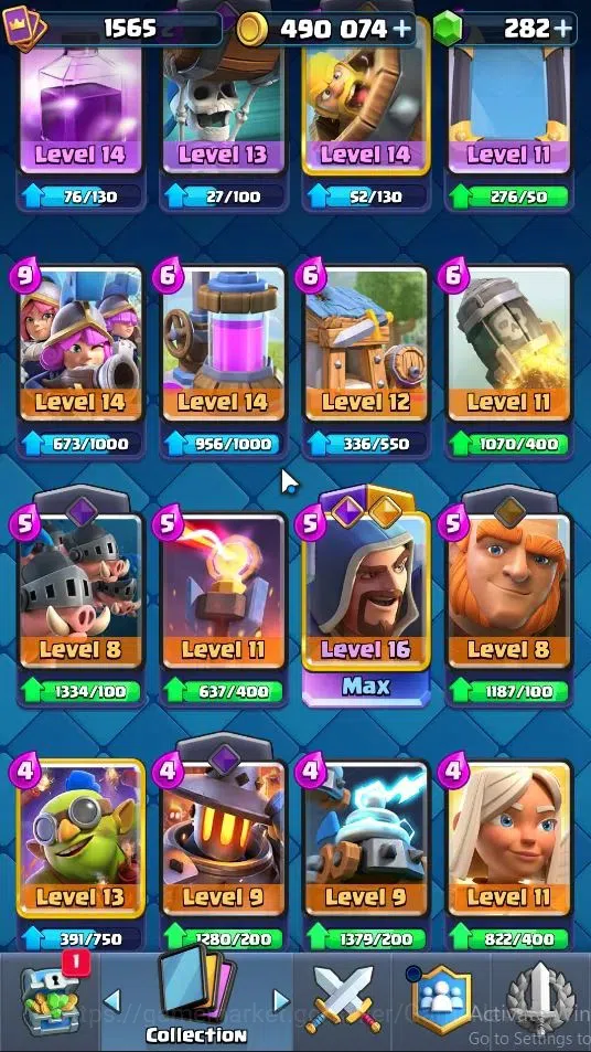 Clash Royale Accounts Lv 1565|Trophy 12151|KTL 15|Limited Skin|Card 121| image 9