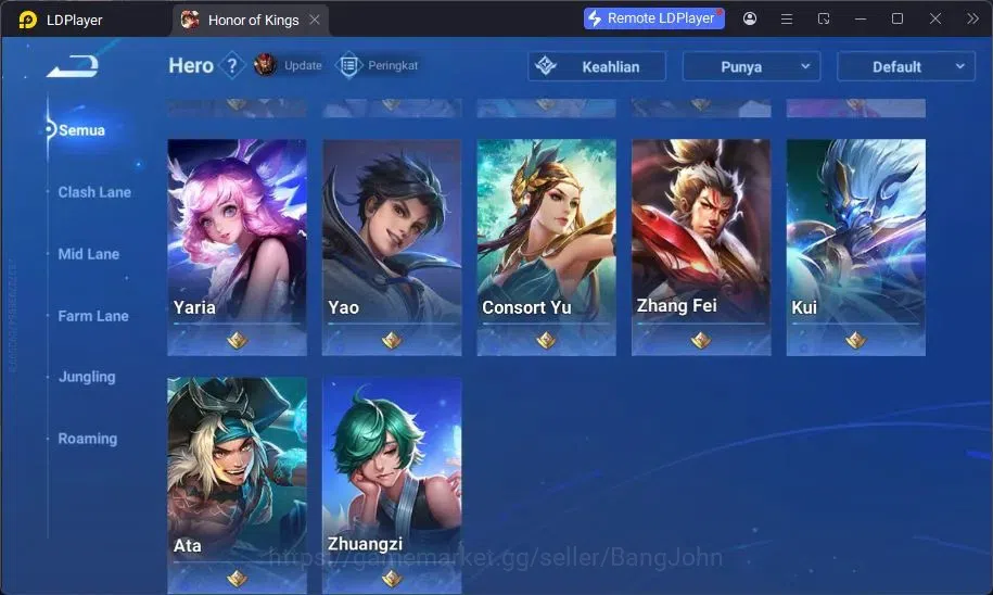 Honor of Kings Accounts Global | 47H 36S | Lady Sun LGD, Lam LGD | Dr Bian image 1