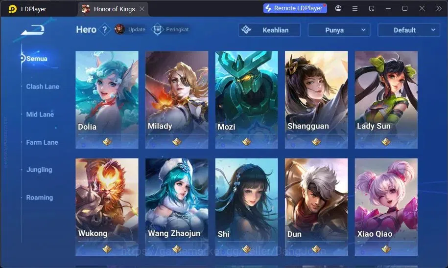 Honor of Kings Accounts Global | 47H 36S | Lady Sun LGD, Lam LGD | Dr Bian image 2