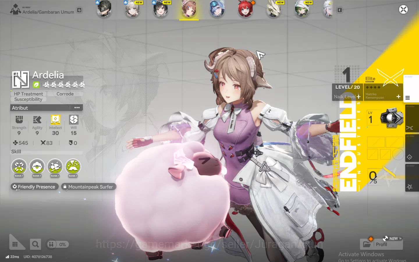 Arknights: Endfield Accounts ASIA|Fresh Starter + Meta SSR (Ardelia) + 3 SR Cha image 1