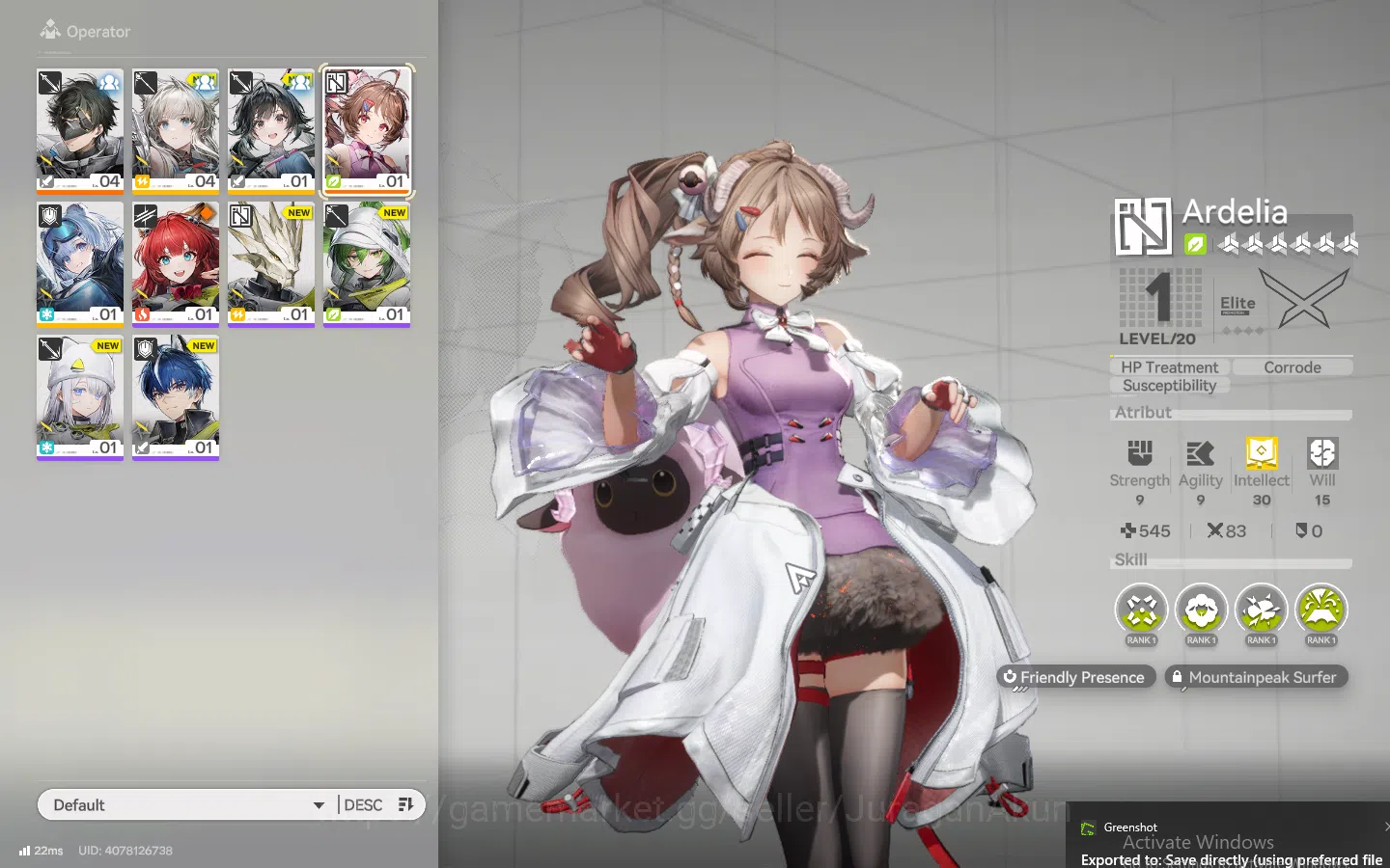 Arknights: Endfield Accounts ASIA|Fresh Starter + Meta SSR (Ardelia) + 3 SR Character |Skip Tutorial|GrypLink|(END719) 5