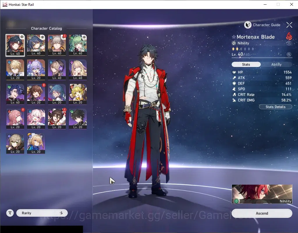 Honkai Star Rail Accounts Asia|TL 28|3 Limited|Mortenax Blade,Huohup,Yunli|M image 4