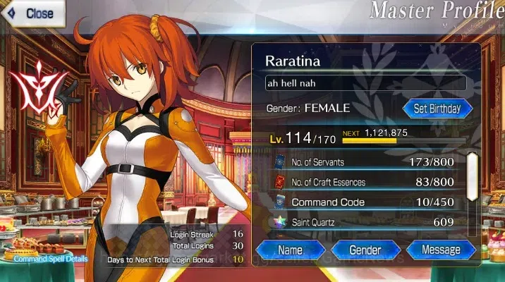 Fate-Grand Order Accounts NA Lv 114|4 limited ssr| 609sq | Bakatoria, Melusi image 2