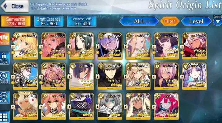 Fate-Grand Order Accounts NA Lv 114|4 limited ssr| 609sq | Bakatoria, Melusi image 5