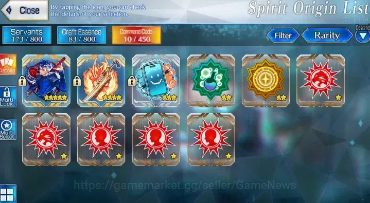 Fate-Grand Order Accounts NA Lv 114|4 limited ssr| 609sq | Bakatoria, Melusi image 9