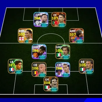 eFootball Accounts Legends & Iconic Players Messi 105| Yamal 107| Ronaldo 107| Mbappe 106| Bellingham107| Buffon 108| Pirlo