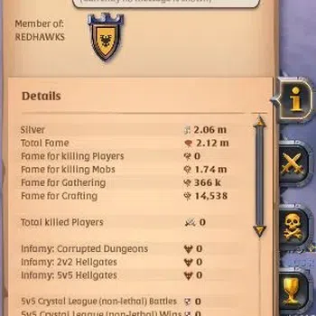 Albion Online Others ASIA | 2,12M Total Fame - 2,06M Silver | T8 Ore Mi image 1