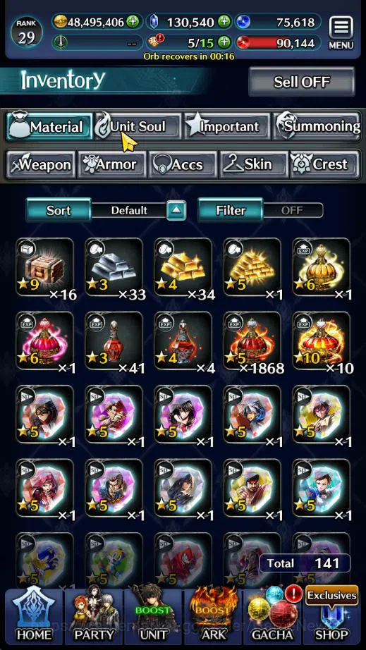 Last Cloudia Accounts GLOBAL|130K Cryst|Collab[Ainz O Gown,Lenneth Valky image 14