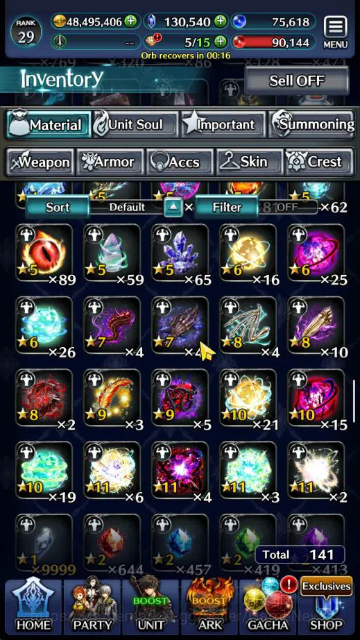 Last Cloudia Accounts GLOBAL|130K Cryst|Collab[Ainz O Gown,Lenneth Valky image 17
