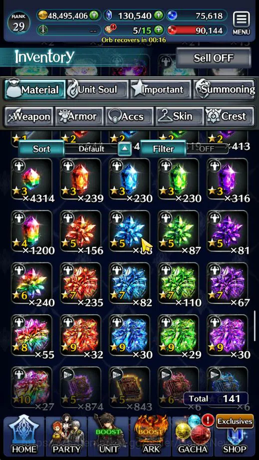 Last Cloudia Accounts GLOBAL|130K Cryst|Collab[Ainz O Gown,Lenneth Valky image 18